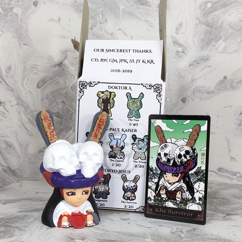 Kidrobot Arcade Divination Open Blind Box figure, The Survivor